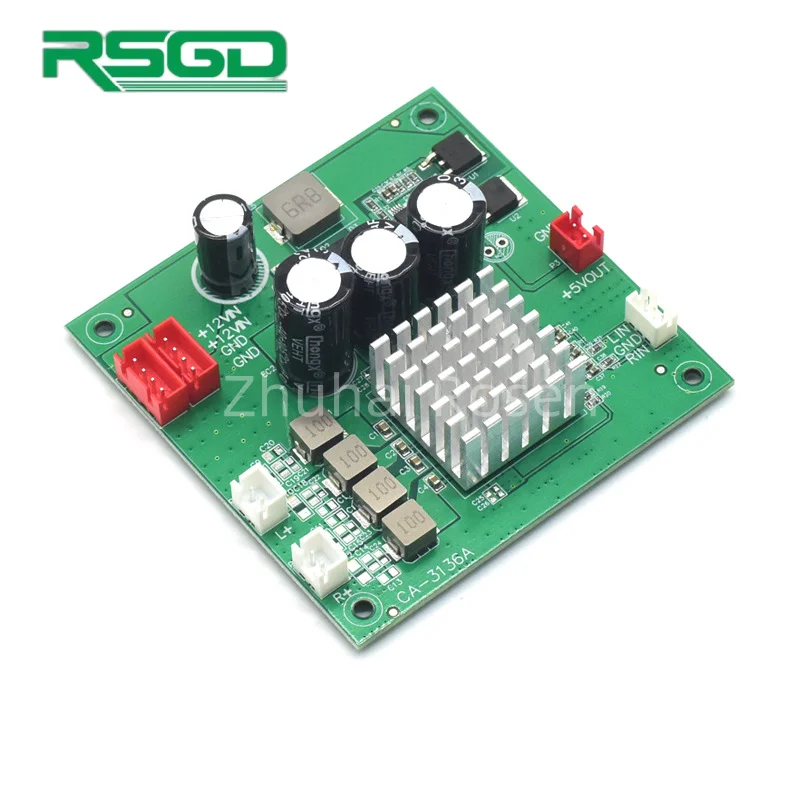 TPA3116 New Pure Digital Audio Amplifier Board CA-3136A 8-24V Input 5V Output 2*50W  Power Supply Control Wholesale