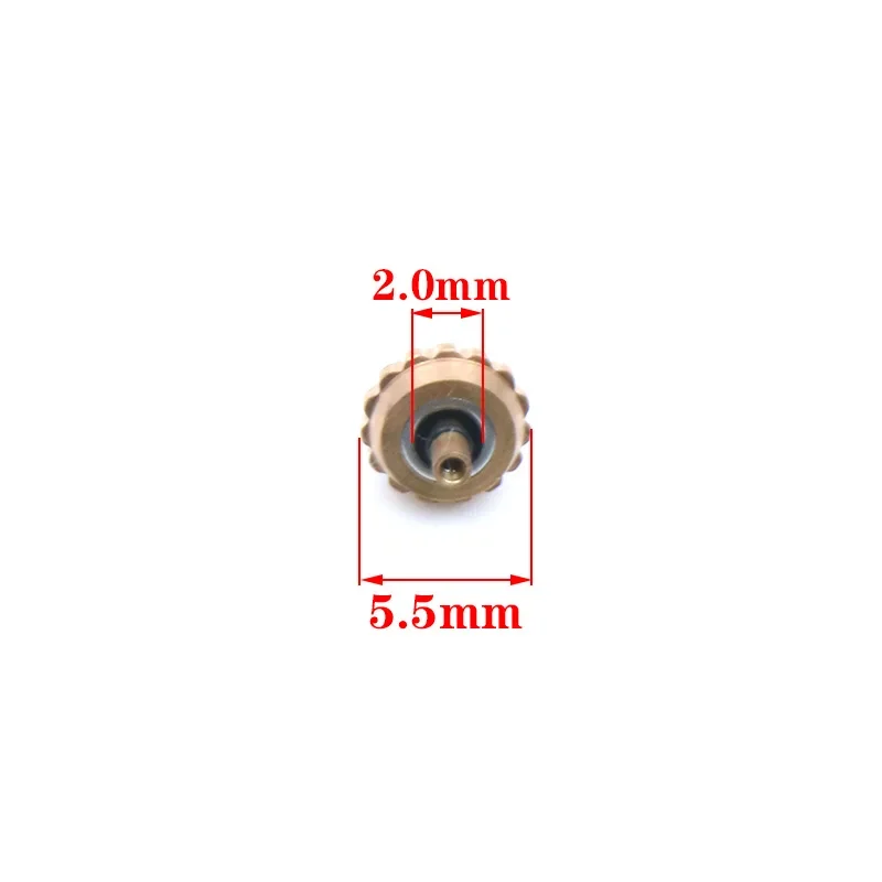 ラウンドダイヤモンドサファイアクラウンレットウォッチ、タンク調整時間5.5 × 2.0mm、カラチェに適しています、1個