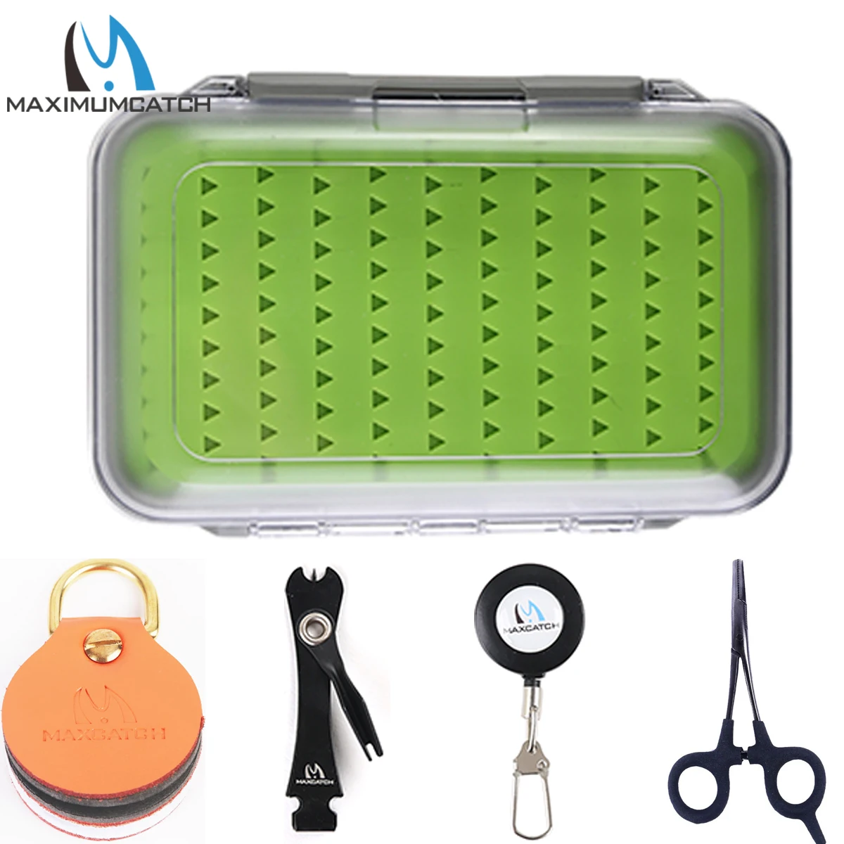 kit-di-attrezzi-per-pesca-a-mosca-maximumcatch-scatola-di-inserti-in-silicone-con-pinza-pinze-zinger-strumento-leader