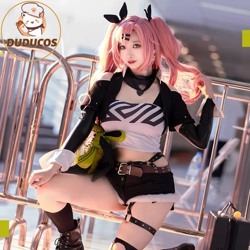 

В наличии: Костюм для косплея Николь Демара (Niko) из Zenless Zone Zero, полный комплект с париком, костюм кролика, на Хэллоуин