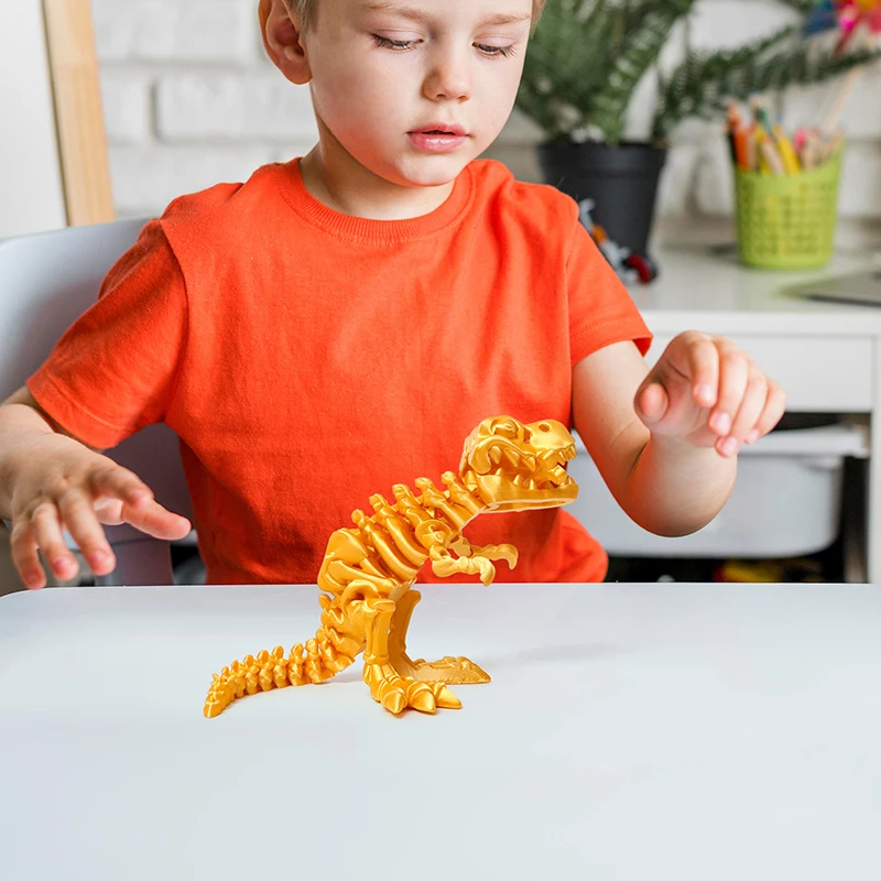 3D Printed Dinosaur Bones Full Articulated T-Rex Excavate Prehistoric Fossils Dinosaur Toys Educational Toys Adults Fidget Toys