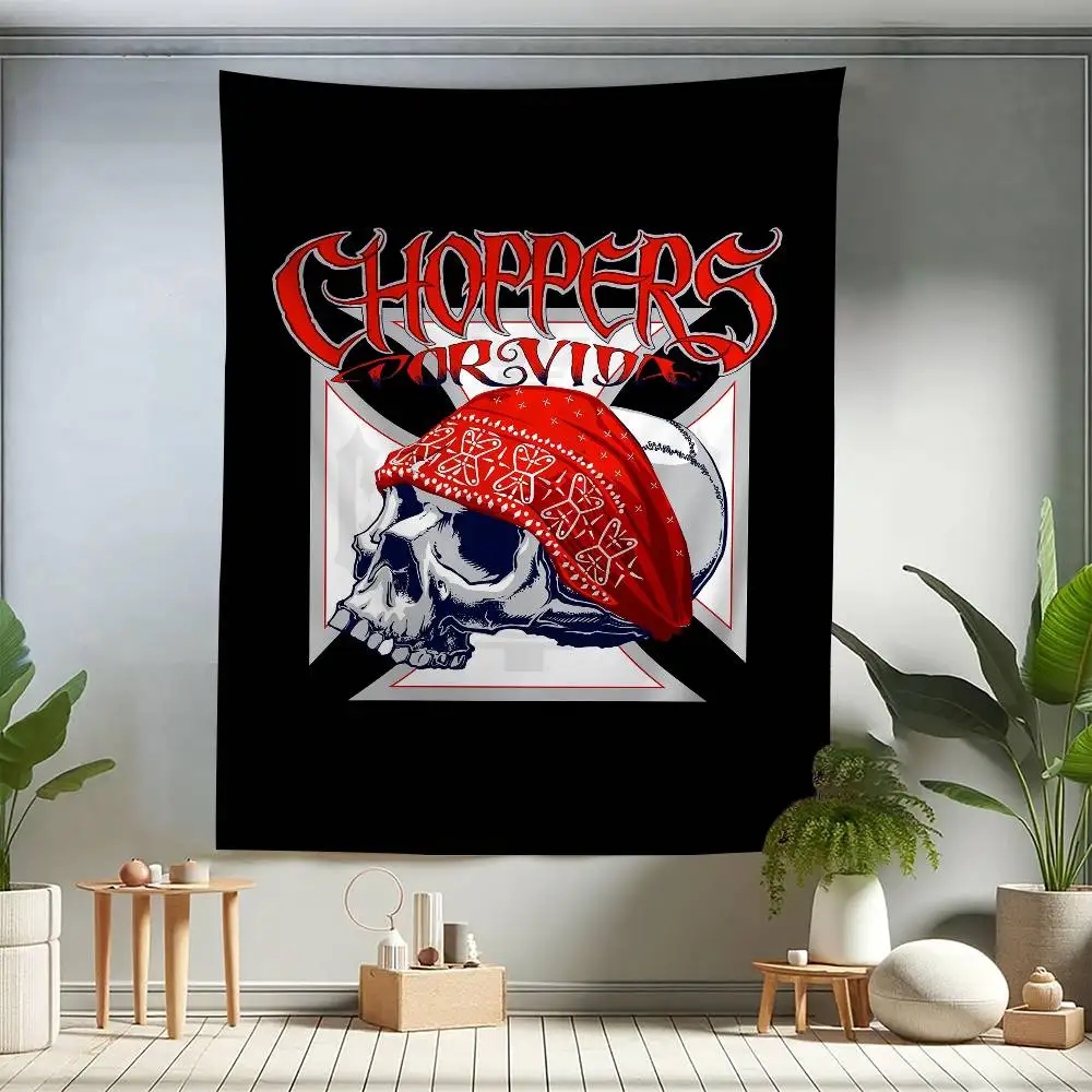 West C-Coast C-Choppers Colorful Tapestry Wall Hanging Hanging Tarot Hippie Wall Rugs Dorm Wall Art Decor
