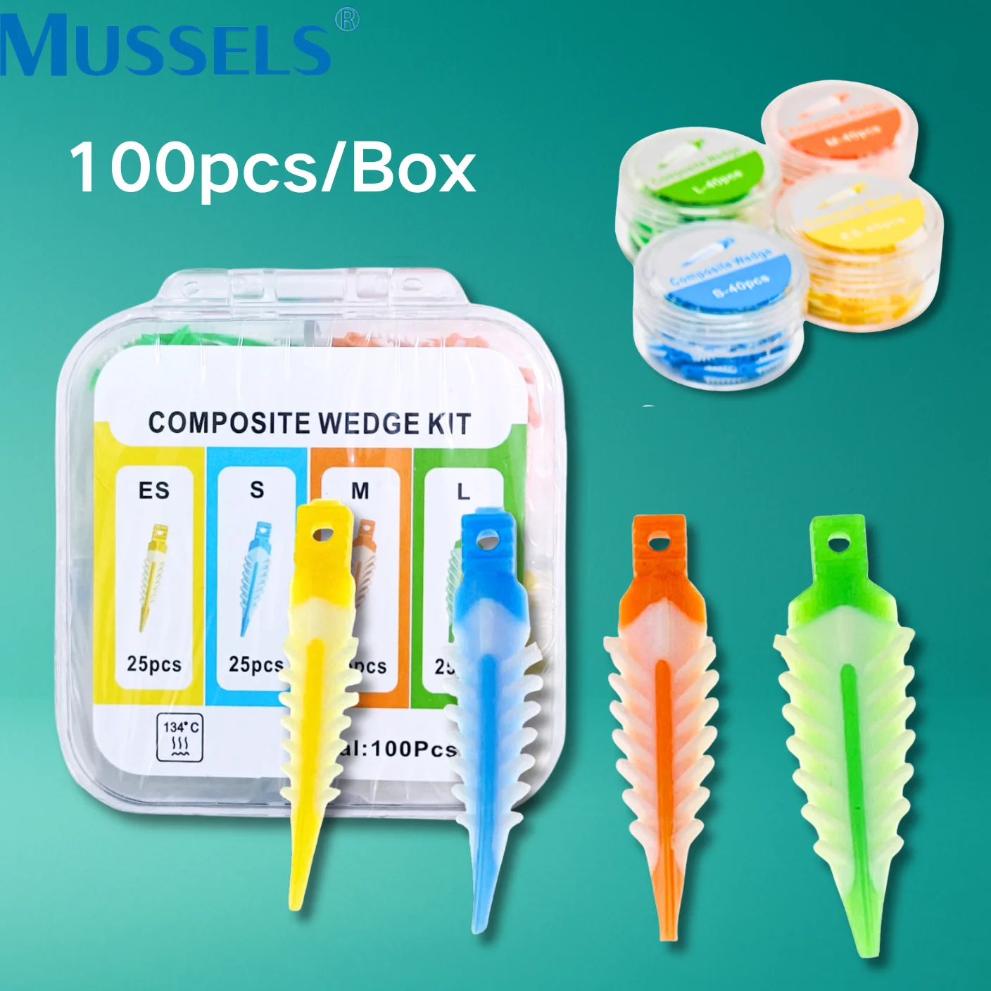 

Dental Silicone Composite Wedges Adaptive 270° Sealing Interdental Wedge for Tooth Restoration Autoclavable Dentistry Materials