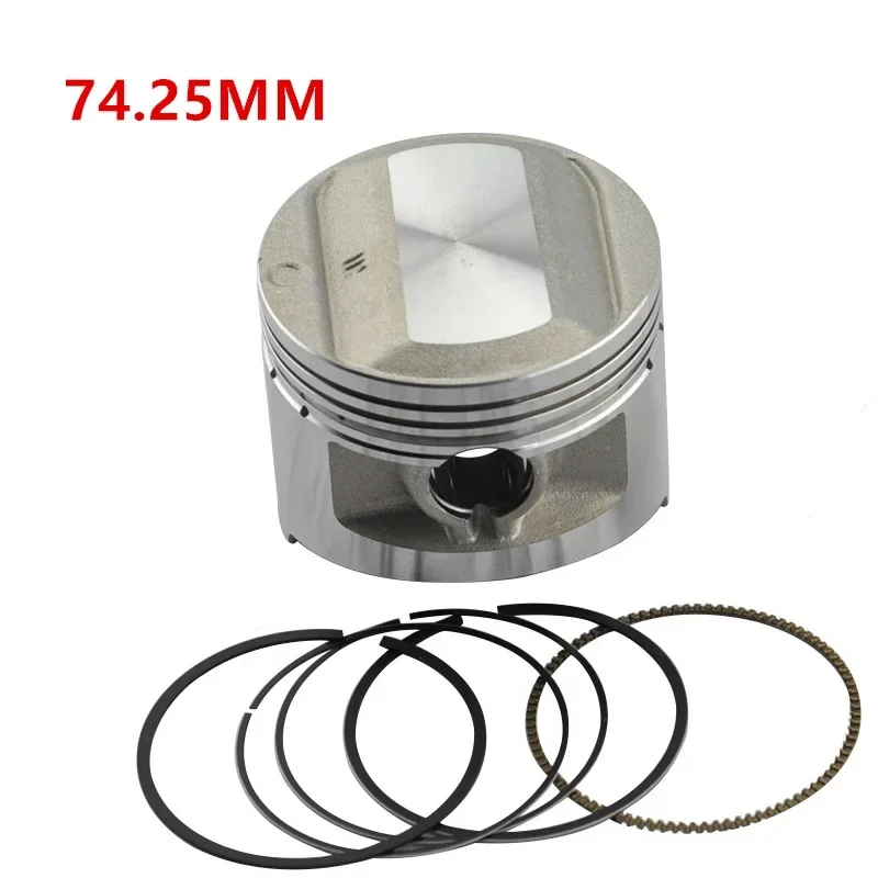 no pin circlip Piston Rings For Honda XR250 79-80 XR250R 81-82 XL250S 78-81 XL250R 82-83 size 74mm +25 +50 +75 +100