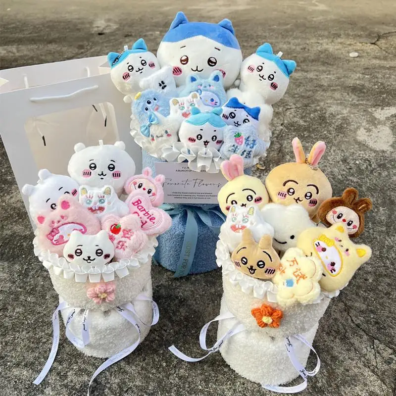Hot Chiikawa Little Eight Usachi Bouquet de poupée créative meilleurs amis cadeau pour enfants cadeau de saint valentin cadeau d'anniversaire de remise des diplômes
