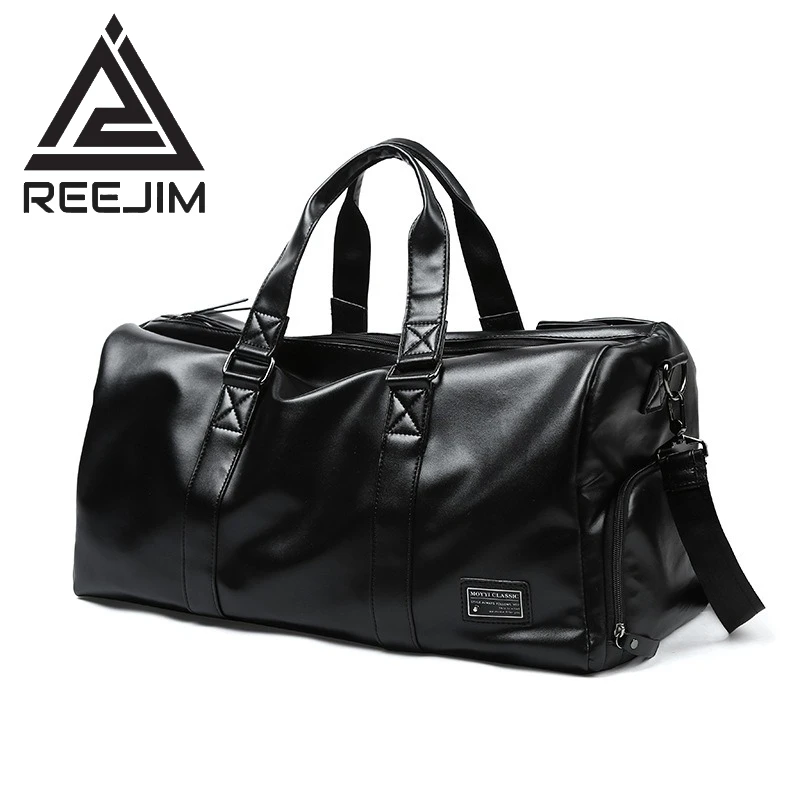 Men's travel bag handbag waterproof sports bag cylinder training large capacity luggage shoulder bag