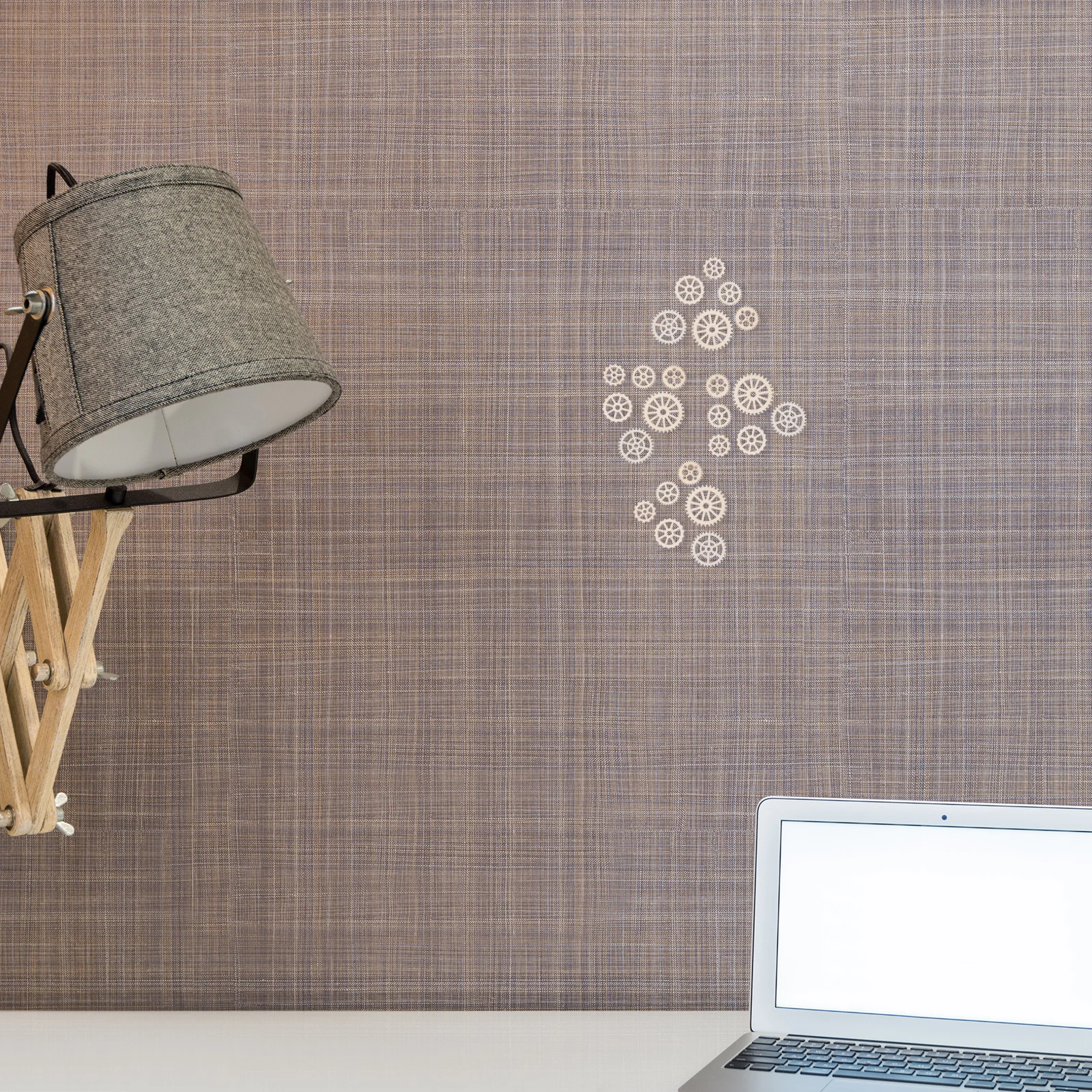 

50Pcs Gear Pendant for Wall Wood Slices Hanging Decor Natural Craft Pieces for Home Mural Christmas Ornament DIY Projects