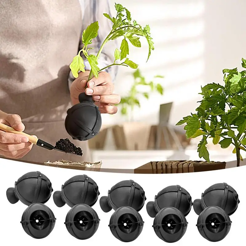Plant Rooting Ball 10 Pieces Reusable Air Layering Kit Gardening Supplies Without Tying For Home Yard Backyard Farm Patio