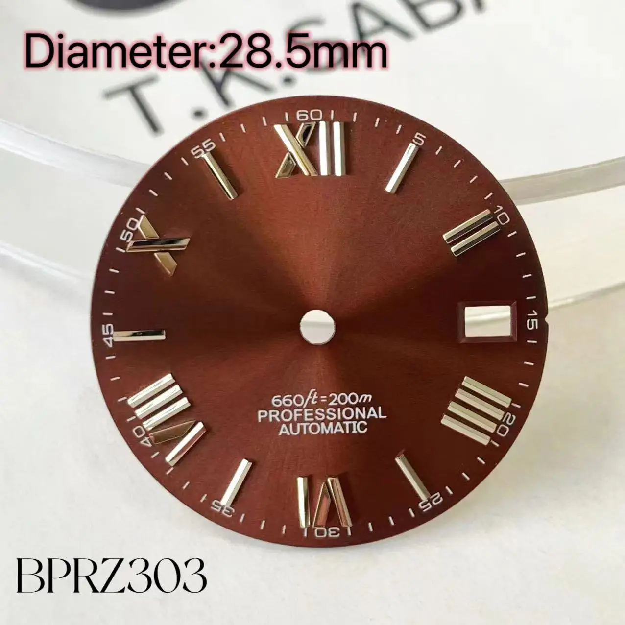 قرص بشعار NH35 Roman S 28.5 مللي متر مناسب لقرص nh 35 36 أدوات إصلاح ملحقات ساعة الحركة