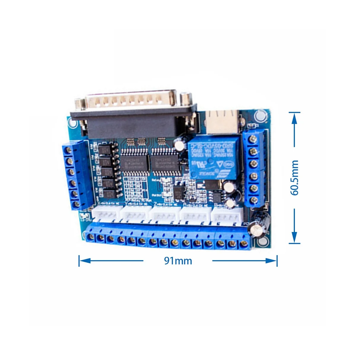 MACH3-Interface Board com adaptador Optoacoplador, CNC 5 eixos Stepper Motor Driver + cabo USB