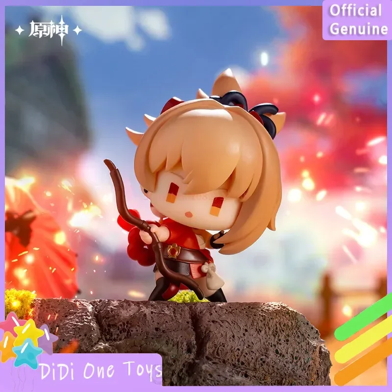 

Genshin Impact Official Inazuma Battlefield Elegance Themed Series Blind Box Ayato Yoimiya Raiden Shogun Аниме Фигурка Подарок для фанатов