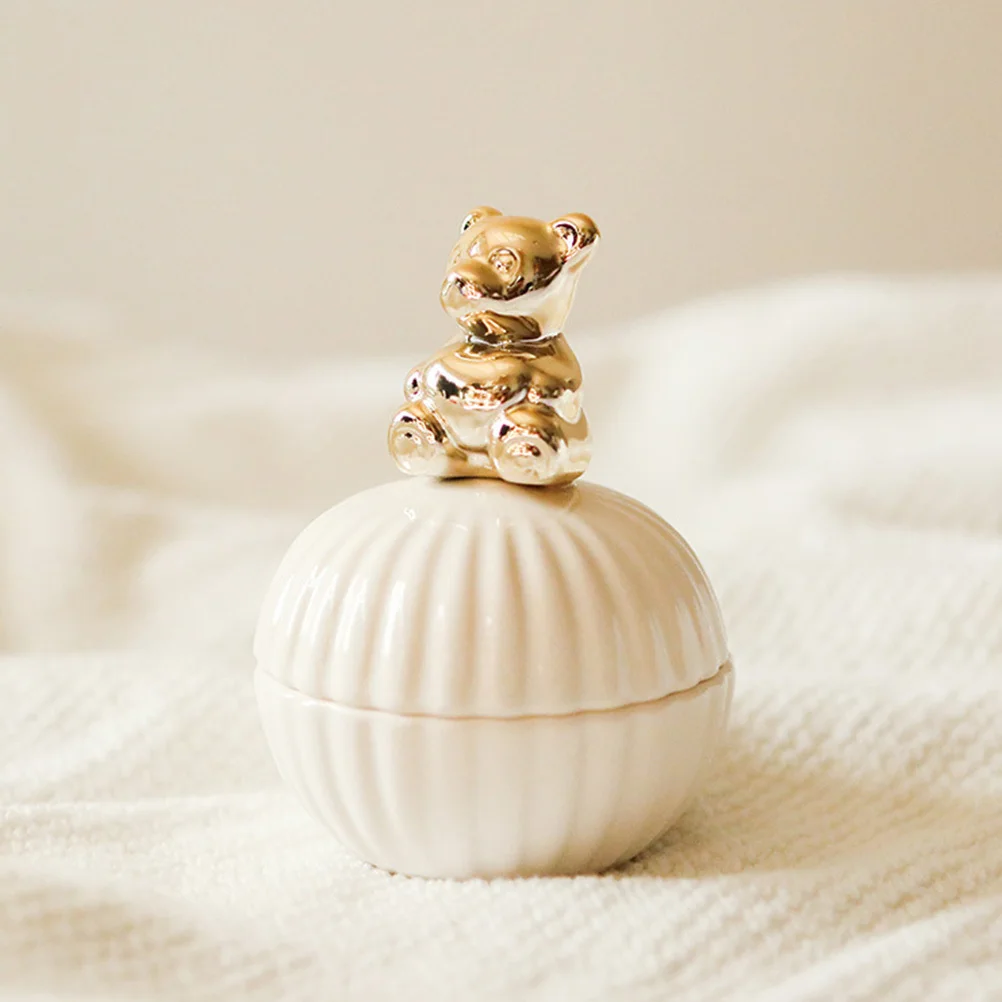 

1 шт. шкатулка для драгоценностей, золотая керамика, прочный элегантный портативный органайзер для хранения колец, серег, мелких предметов, шкатулка для хранения ювелирных изделий