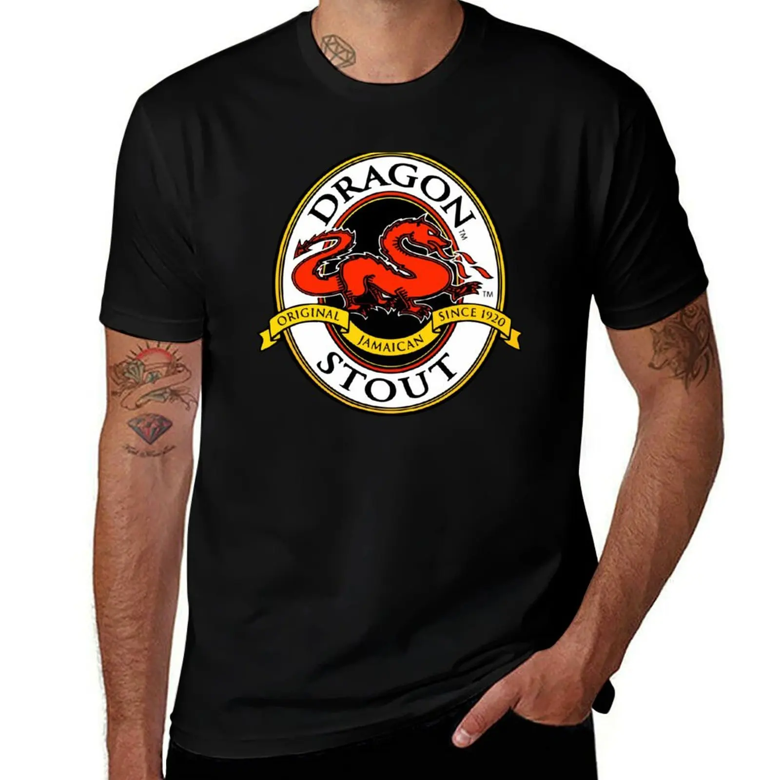 Dragon Stout T-Shirt Stylish Graphic Short Sleeve Top T-Shirt