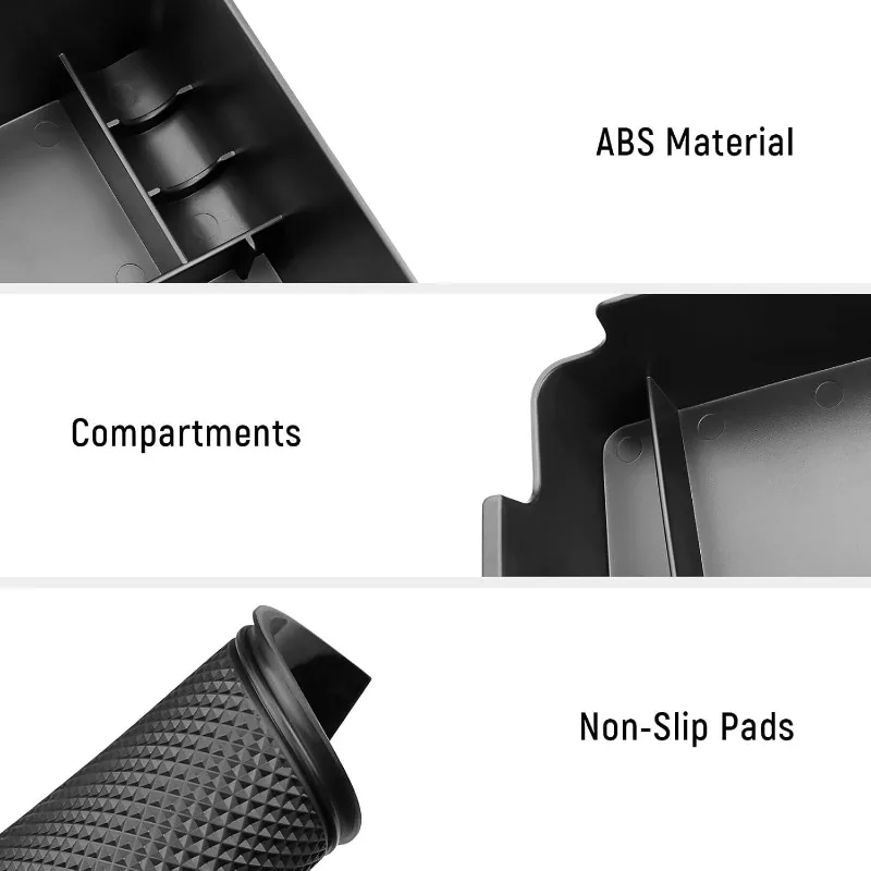 Center Console Organizer Compatible with Nissan Frontier 2022 2023 2024 2025 Accessories, Armrest Insert Tray Storage Coin Holde
