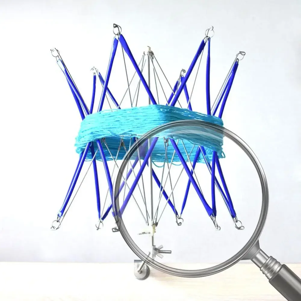 

Wool Winder Holder Umbrella Brace Yarn Pay-off Rack Practical Portable Hand Operated Convenient Multi-function for Household