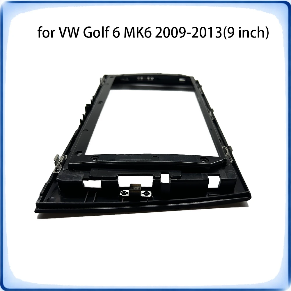 Car Radio Fascia Frame For VW Golf 6 MK6 2009-2013 9 inch Stereo Panel Canbus Wiring Harness