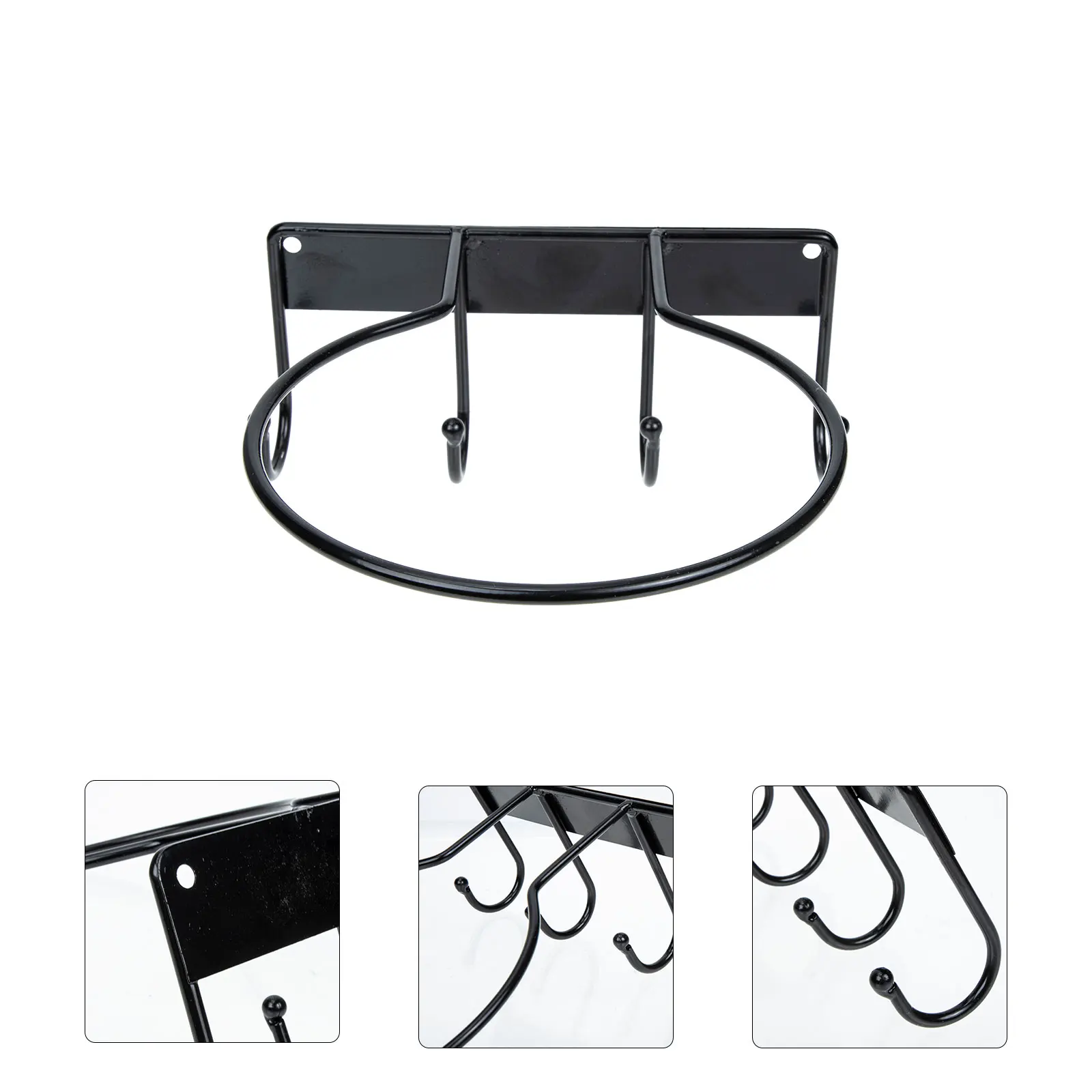 

Iron Football Bracket Wall Rugby Holder Sports Ball Rack Display Hook For Basketball Soccer Rugby Hats Storage Decor