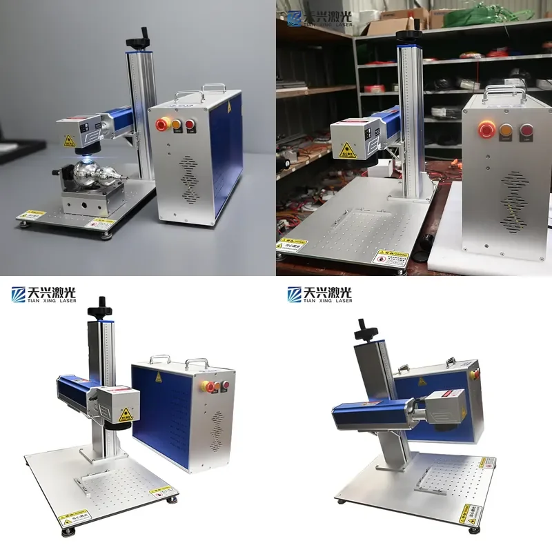 Factory Direct New Portable Handheld Fiber Laser Marking Machine Air Cooled Supports DXF LAS BMP Format