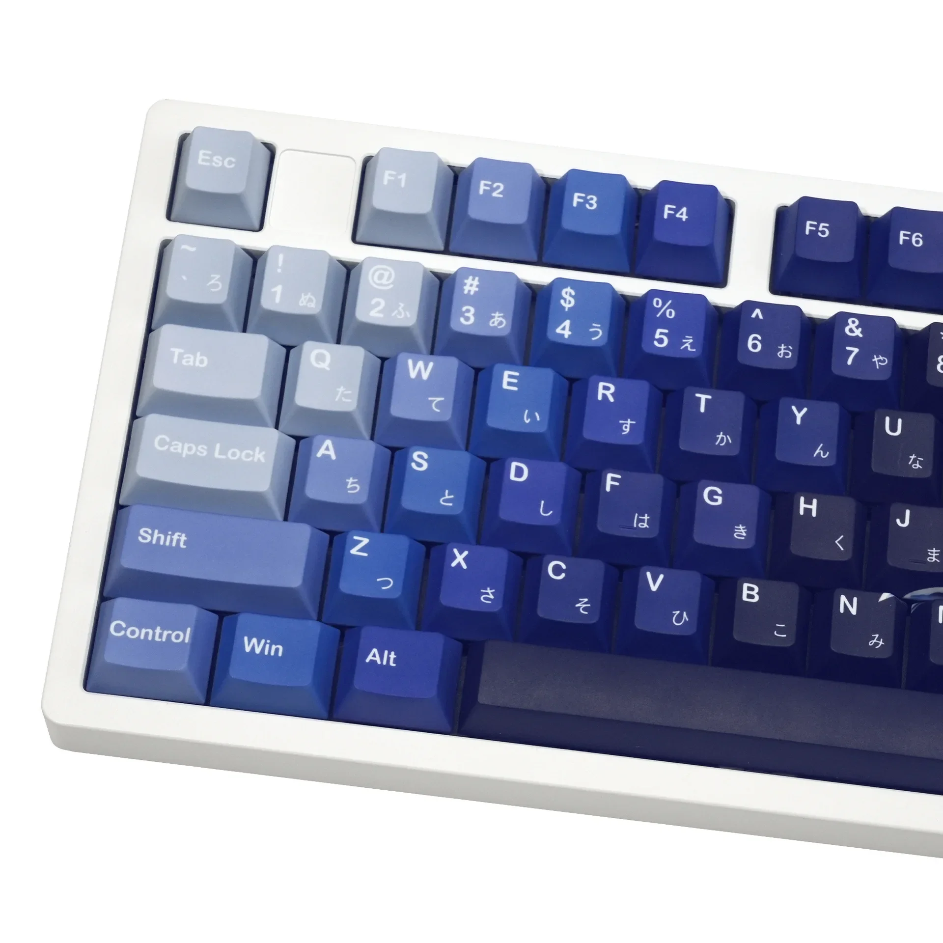 Five-sided hot sublimation original height pbt engraved Japanese horizontal gradual change personalized DIY keycap