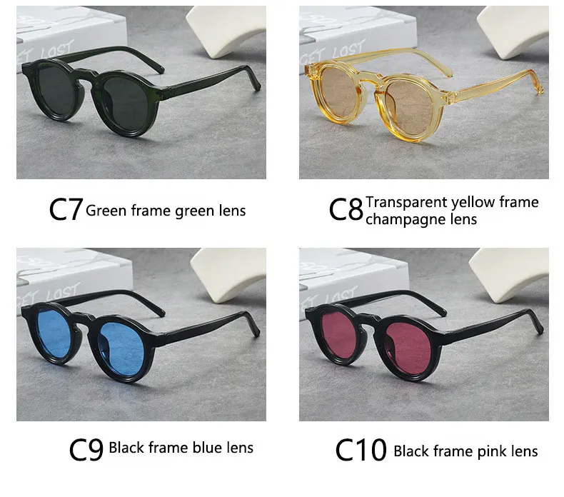 2025 Retro-Sonnenbrille mit dickem Rahmen, ovale Sonnenbrille für Herren, amerikanischer Stil, graue Brillen, Retro-Leopardenmuster-Brille, UV400-Rezept – Detail 6