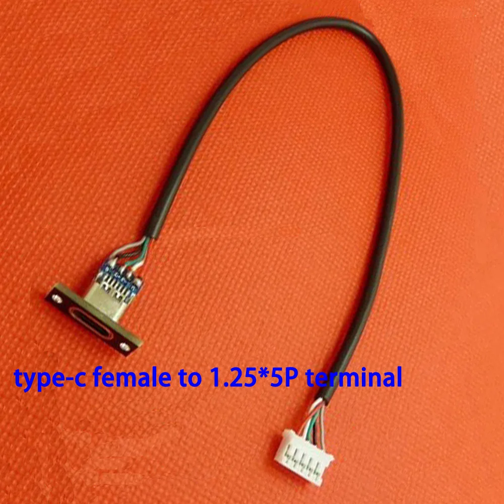 1Pcs USB Female Mechanical Keyboard Key Release Cable 1.25 * 5P 2.0*5 Terminal C Type Flex Termination Cable Keyboard Cablediy