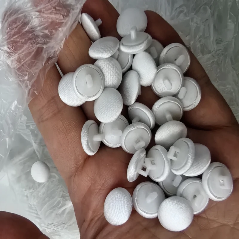 50 Piece Satin Buttons Wedding Jacket Replacement Adjustable Wedding Dresses DIY Button