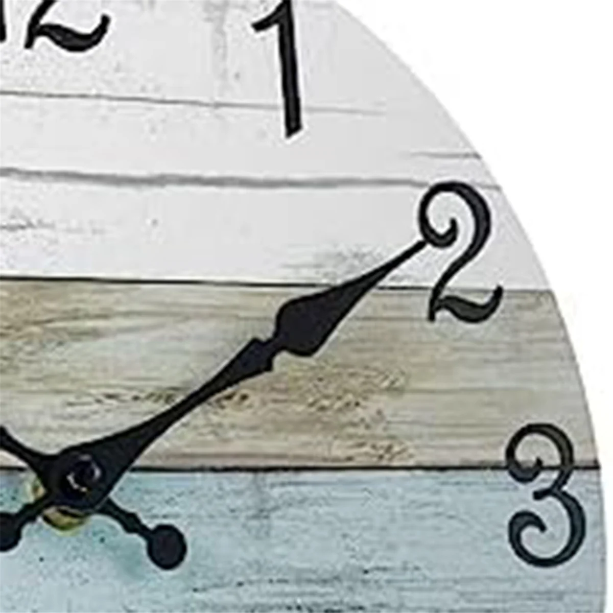 Wall Clock Bathroom Clock, Rustic Wall Clocks Battery Operated, Silent Non Ticking Wooden -Each Clock Home Decor