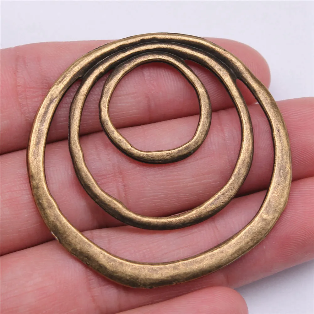 Jewelry Pendants 3-Layer Circle Charms Crafts Phone Pendant 1pcs