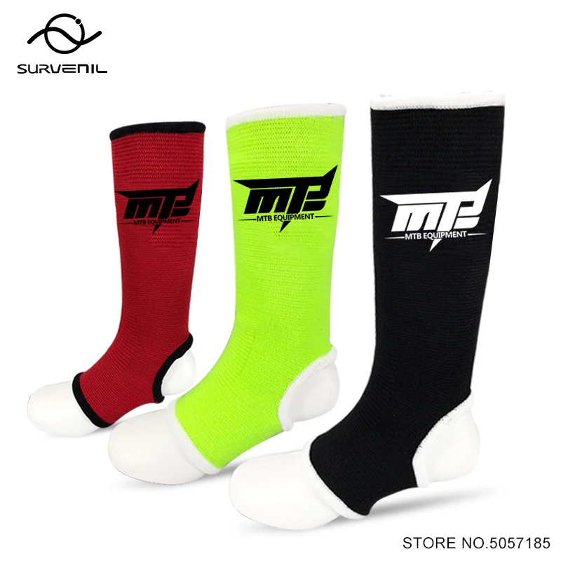 1 Pair MMA Boxing Ankle Brace Support Kickboxing Equipment Karate Foot Leg Protector Men Women Kid Sanda Muay Thai Legging Socks