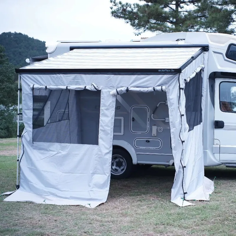 

Тент-навес для автодома/каравана с ручным раскладыванием, для приготовления пищи на открытом воздухе, водонепроницаемый, из прочного алюминия, вмещает 3-4 человека