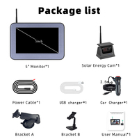 Wireless Solar Powered Energy Magnet Reverse Backup Camera with AHD 5\