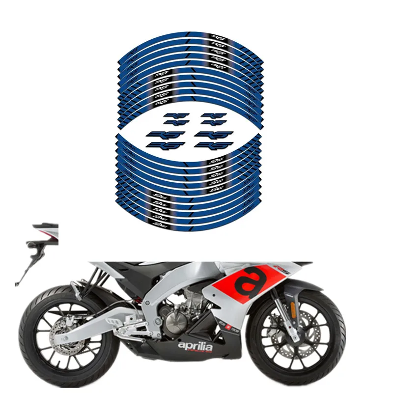 For APRILIA RS RS125 Motorcycle Parts Contour Wheel Decoration Decal Sticker - 5