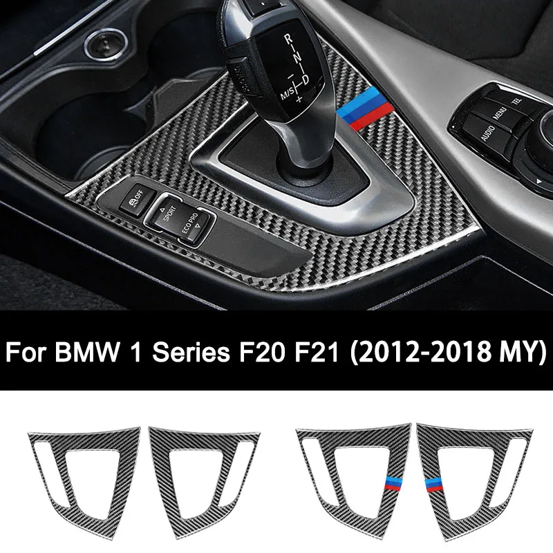 

For BMW 1 Series F20 F21 (2012-2018 MY), Premium Carbon Fiber Car Central Control Gear Panel Interior Sticker Auto Accessories