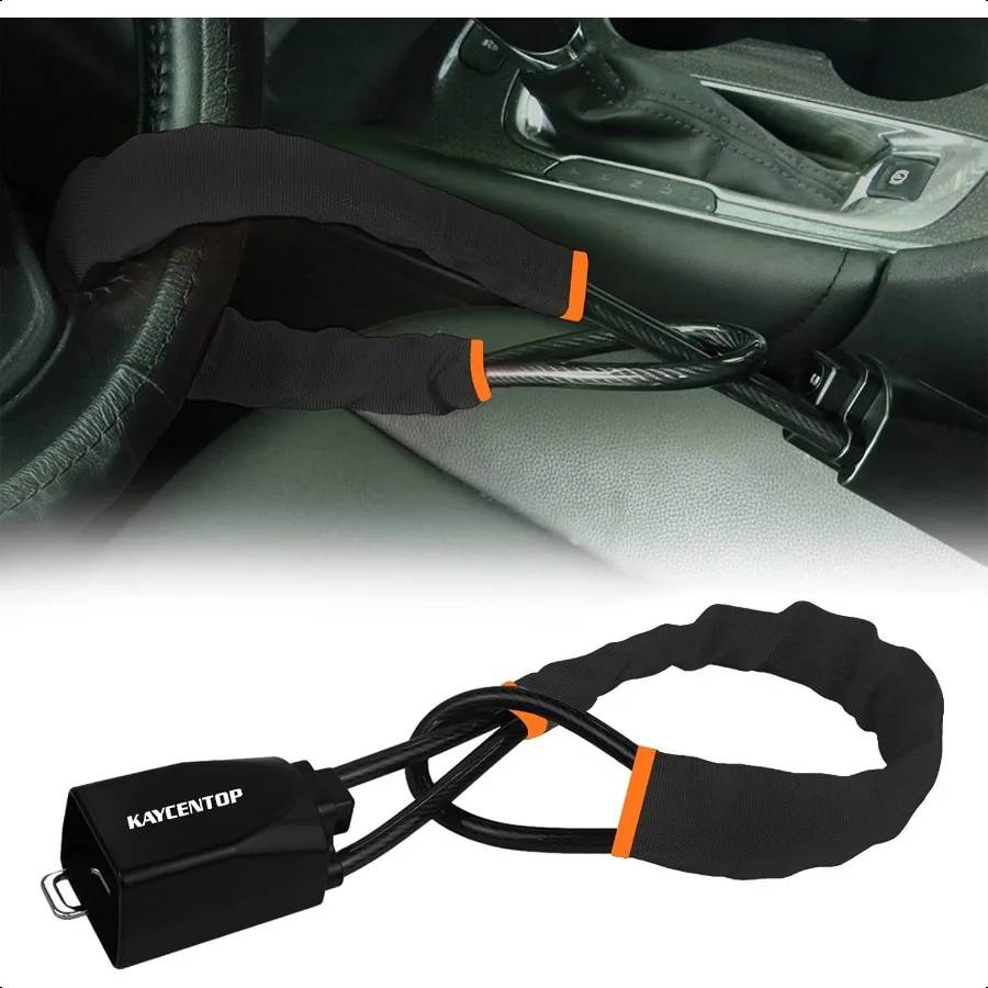 

Car Steering Wheel Lock Seat Belt Lock AntiTheft Device Max 17 Inch Length Small and LightWeight MultiFunctional Fit Most Vehic