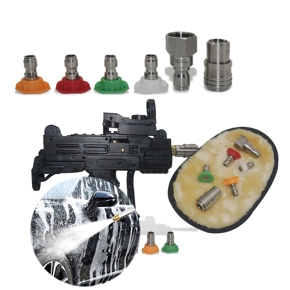 Internet celebrity simulation rifle type high-pressure car wash water gun High pressure nozzle Joker Graffiti Car wash gloves