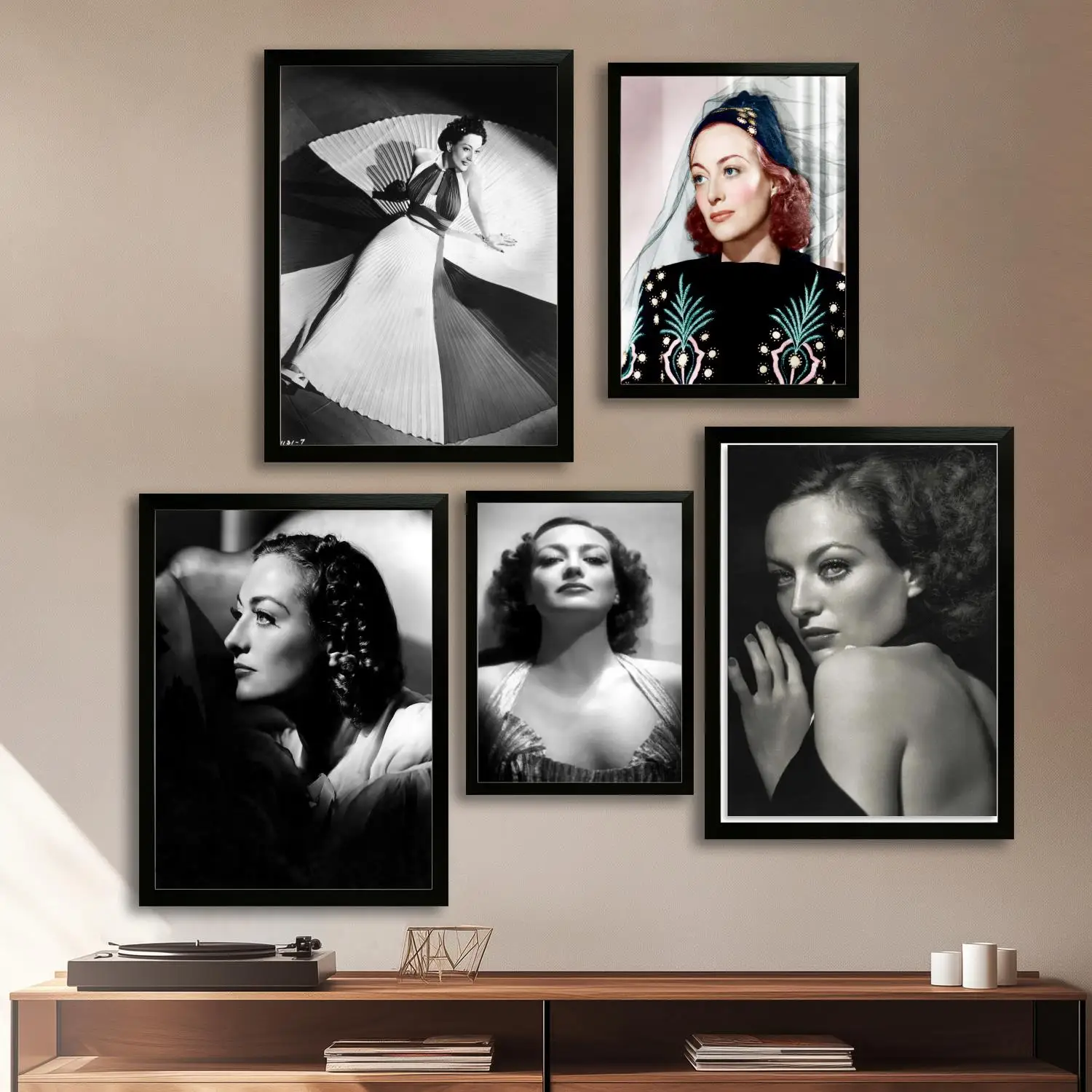 ملصق فني من قماش جوان كروفورد وفن جداري، طباعة صور، عائلة حديثة، ديكور غرفة النوم، ملصقات، لوحة زخرفية