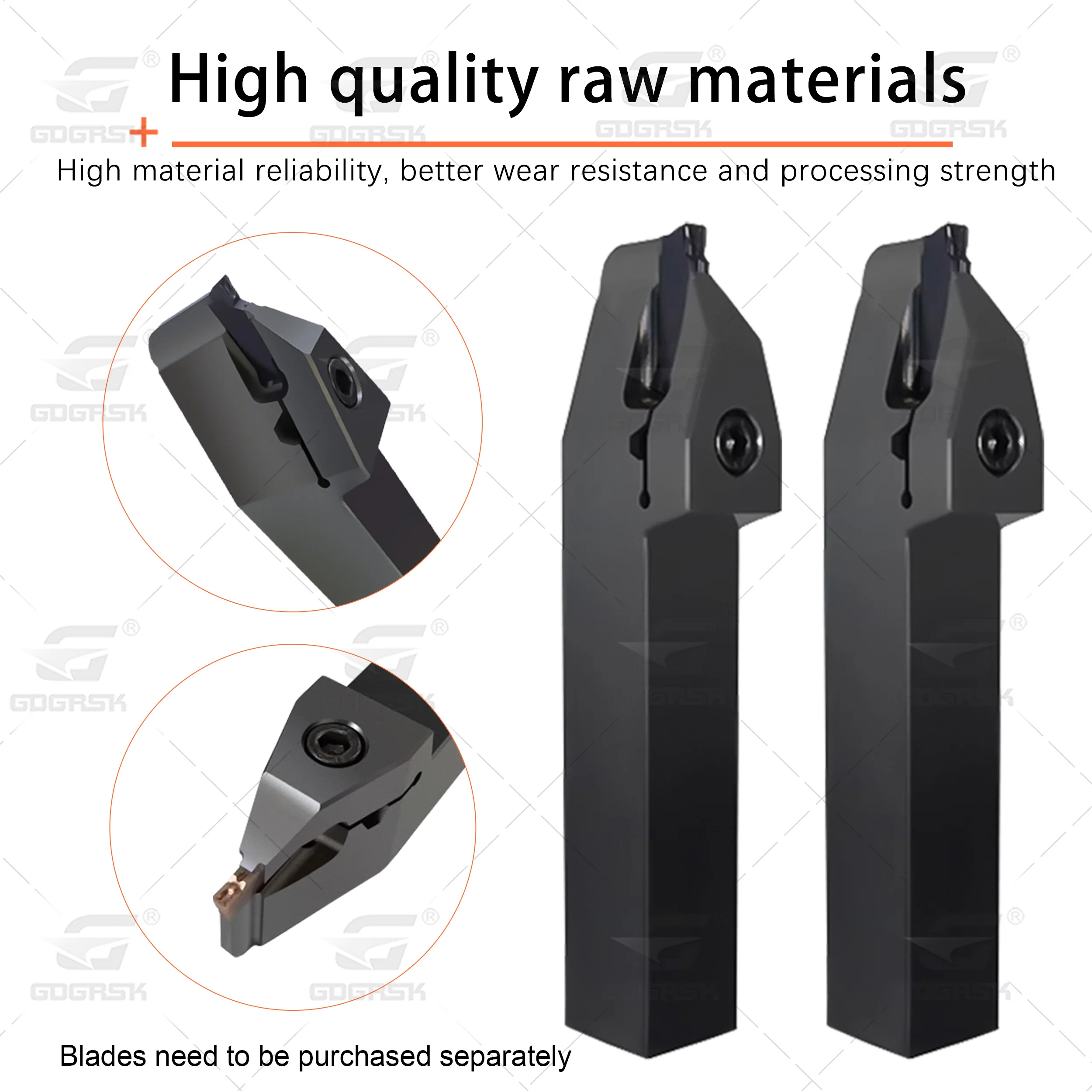 MGENN Series Mid Mounted Short Blade Groove Tool Holder MGENN2020-2 MGENN2525-6 Straight Handle Outer Diameter Groove Cutter Rod
