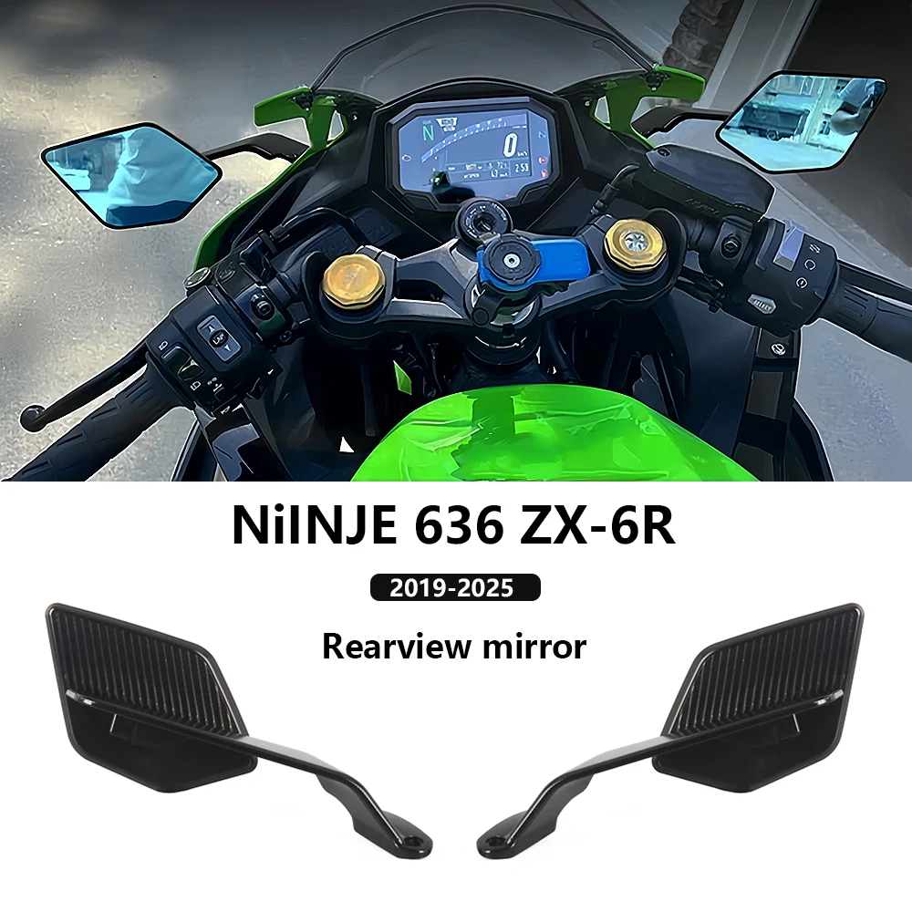 

Ninja 636 ZX-6R Mirror For Kawasaki Ninja636 ZX-6R Accessories Ninja 636 ZX6R 2019-2025 New Motorcycle Rear View Side Mirror