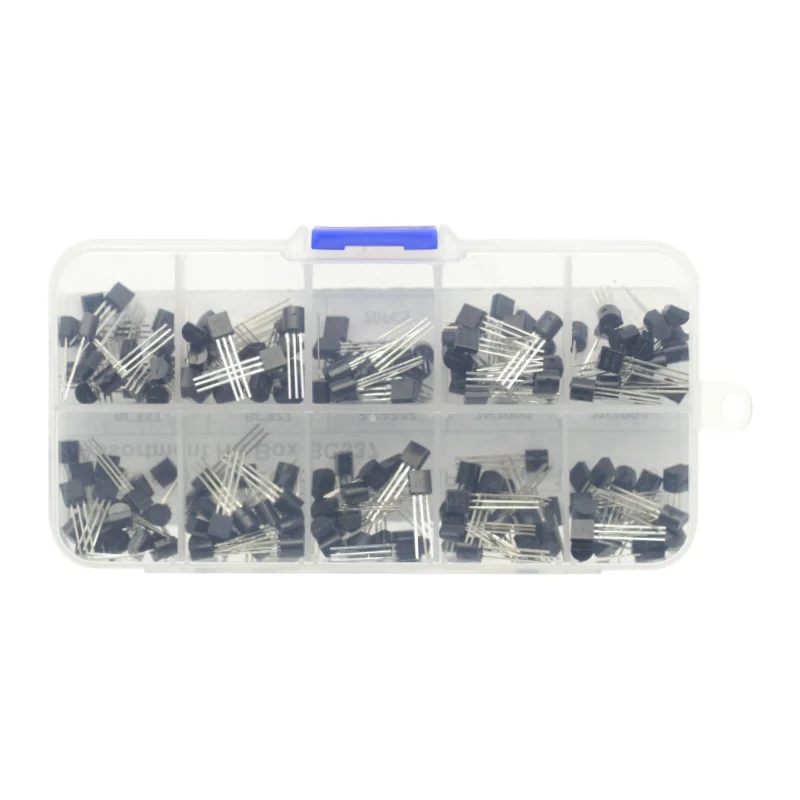 10 значений, 200 шт., BC337, BC327, 2N2222, 2N2907, 2N3904, 2N3906, S8050, S8550, A1015, C1815, лампа для arduino