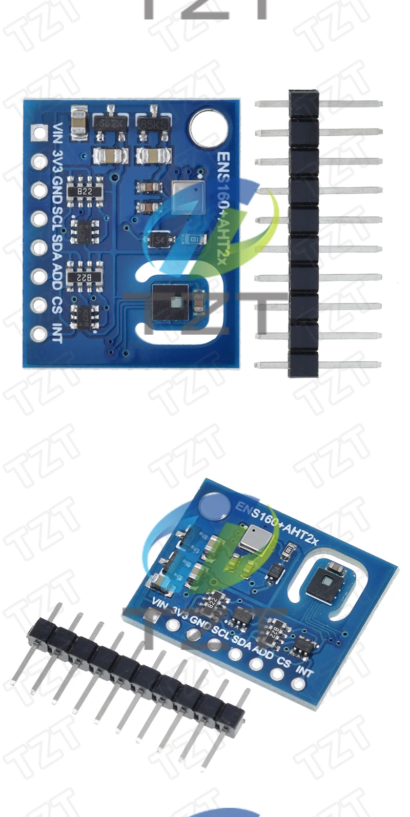 1/3PCS ENS160+AHT21 Kohlendioxid CO2 eCO2 TVOC Luftqualitäts-, Temperatur- und Feuchtigkeitssensoren ersetzen CCS811 für Arduino – Detail 3