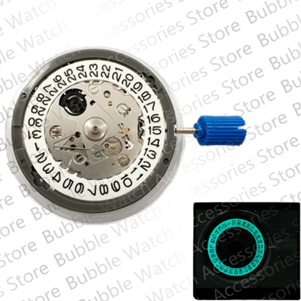 

Japan NH35 Movement C3 Blue Luminous 3H Datewheel Mod Japan NH35A Mechanical Movement instead of 4R36/7S36