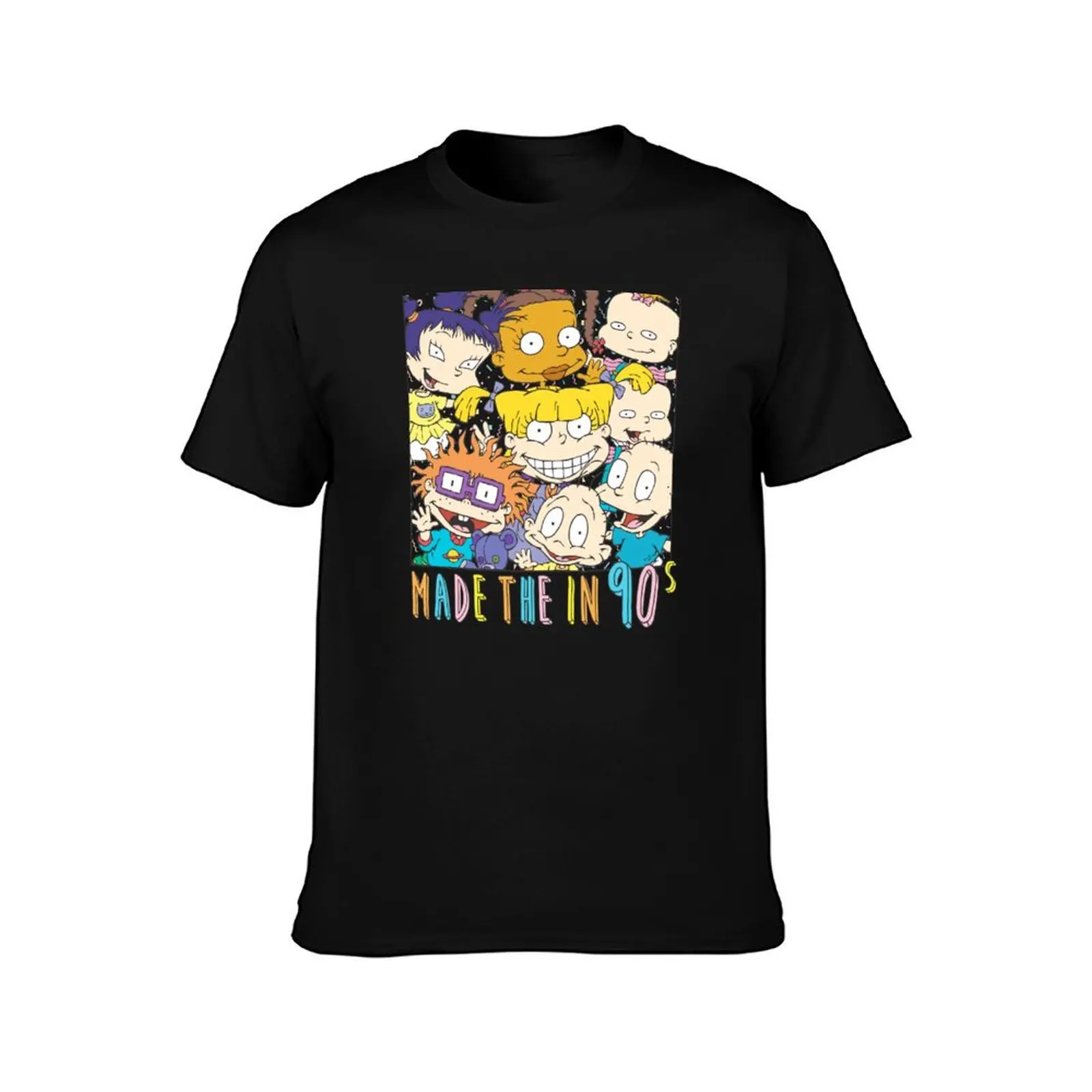 Rugrats Group Color Portrait Made In The Nineties T-Shirt Big Size Loose Fit Tee Shirt T-Shirt