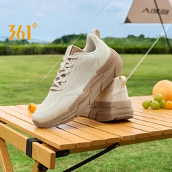 361 Degrees New Men's Sports Shoes Light Comfortable Mesh Breathable Leather Trendy Basic Casual Running Male Sneakers 672416712