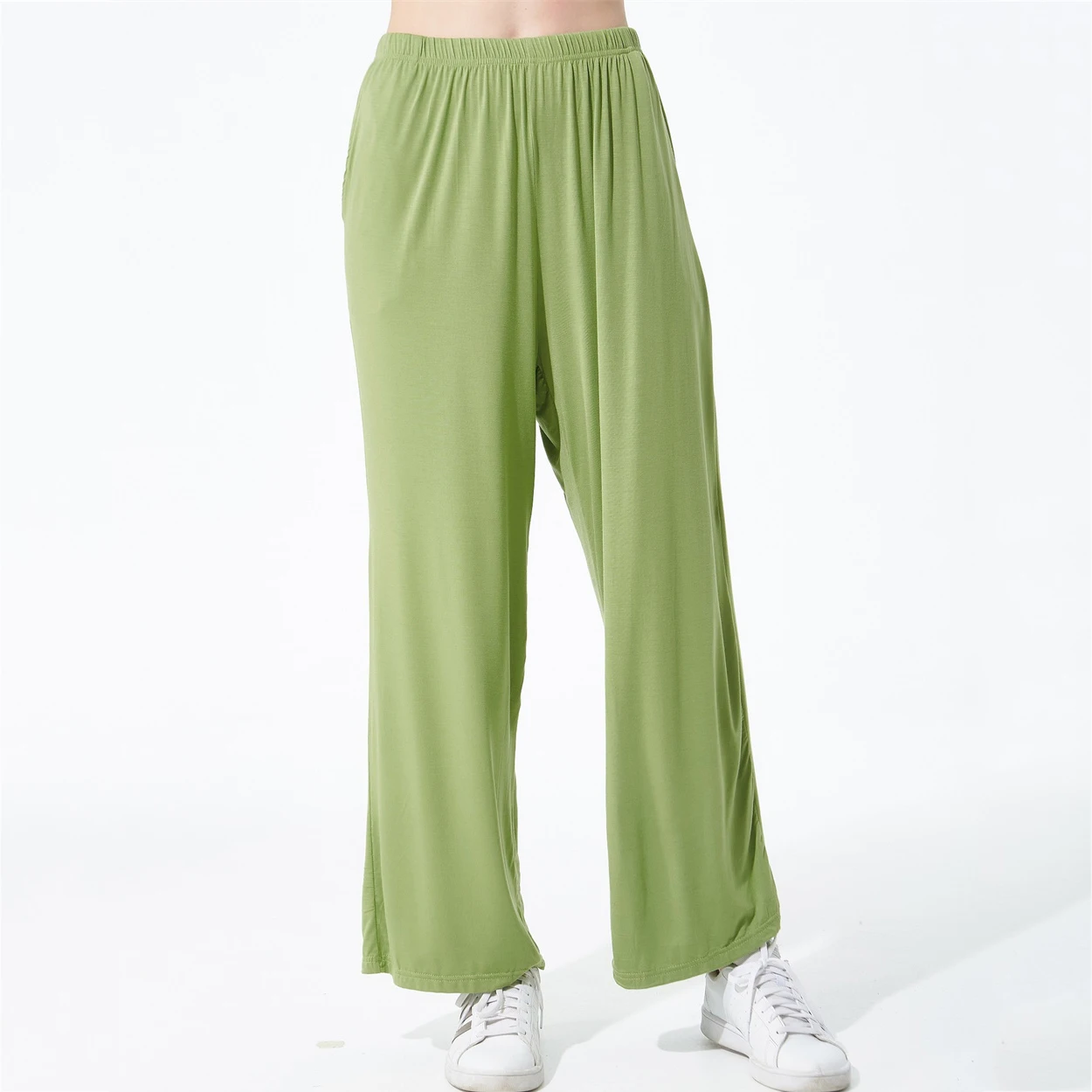 Pijamas de algodón para mujer, pantalones de dormir de talla grande 6XL 7XL, ropa de dormir informal de Color sólido, ropa de casa para primavera y