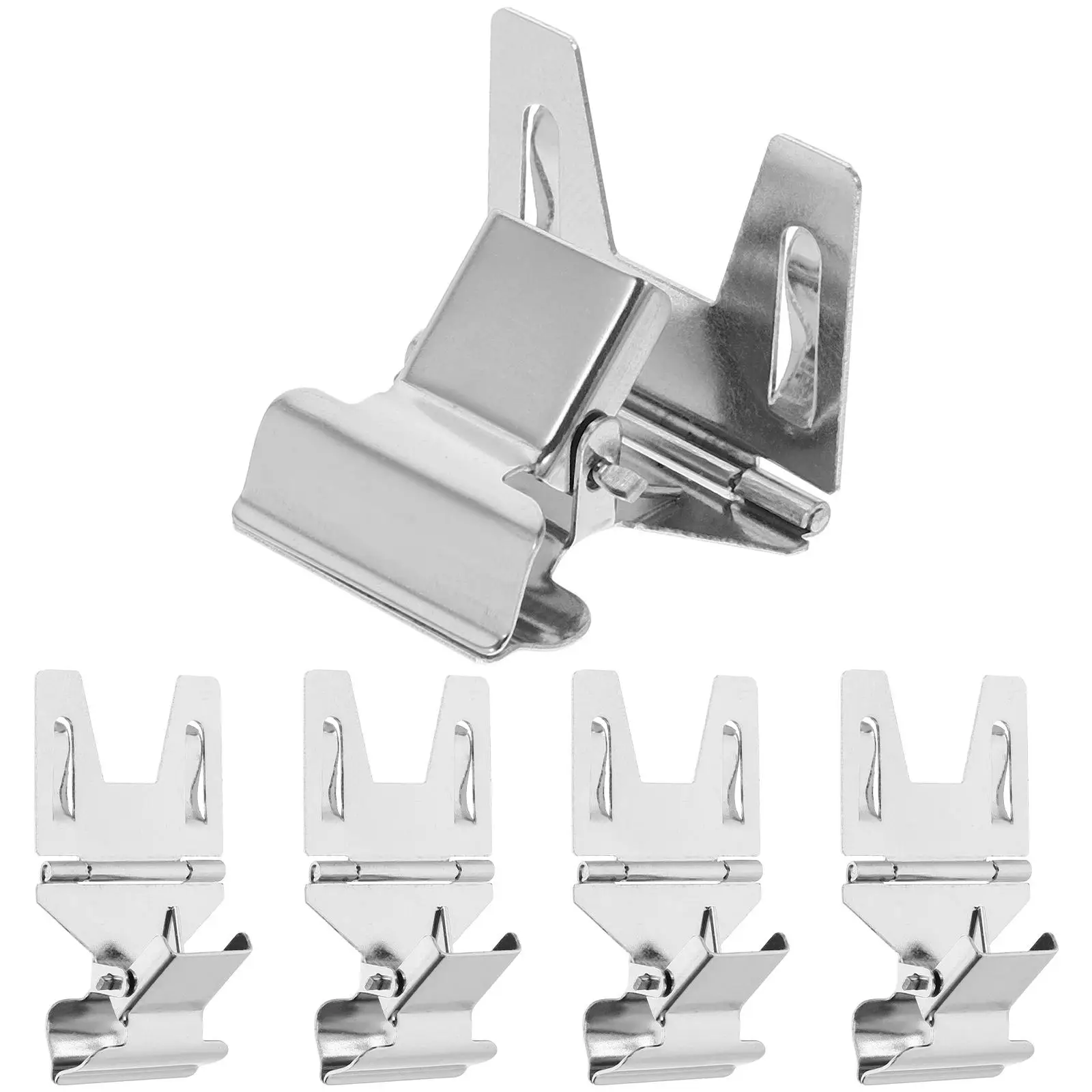 5 Pcs Tag Holder Clips Metal Clamp Label Label Holder Clamp Supermarket Sign Electroplated Iron Storage Reliable Precision