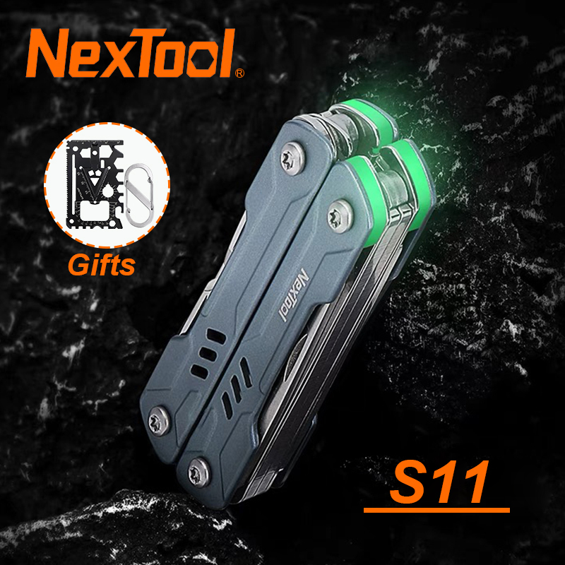  NexTool Mini Sailor S11 12-in-1 Multi Tool Pliers Portable Keychain Tool Outdoor EDC Folding Scissors Screwdriver 