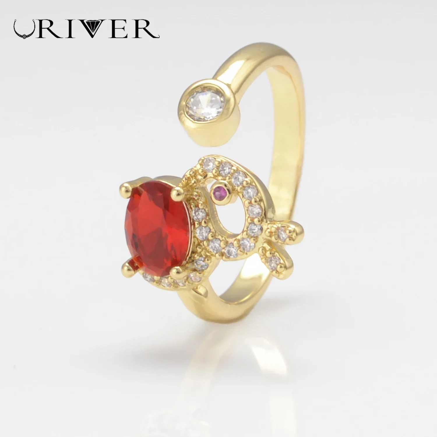 

LJRIVER Ring for Women men Rabbit Owl Devil Eyes Shape Finger Decoration Opening Ring Brass Jewelry Gift for Couple Lover family