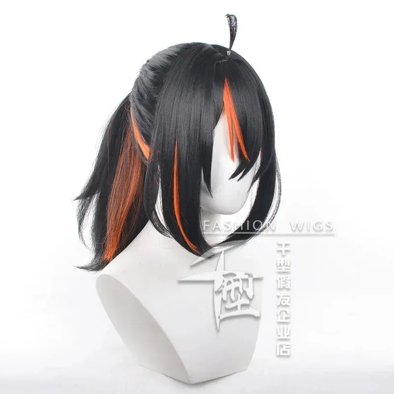 В НАЛИЧИИ Game Zenless Zone Zero Zhu Yuan Косплей Парик Женский 40 см Черный Выделенный Парик Чжу Юань Косплей Бесплатная Кепка Парика
