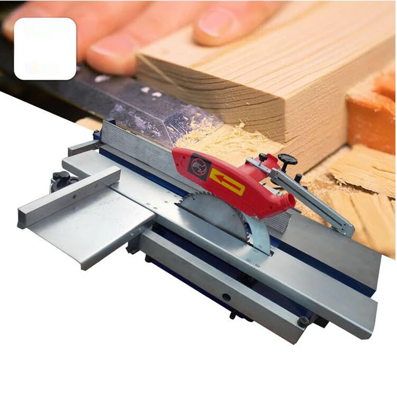 3 in 1 Multi-function Woodworking Table Planing Small Table Saw Table Drill Body Cutting Machine Planer Electric Planer