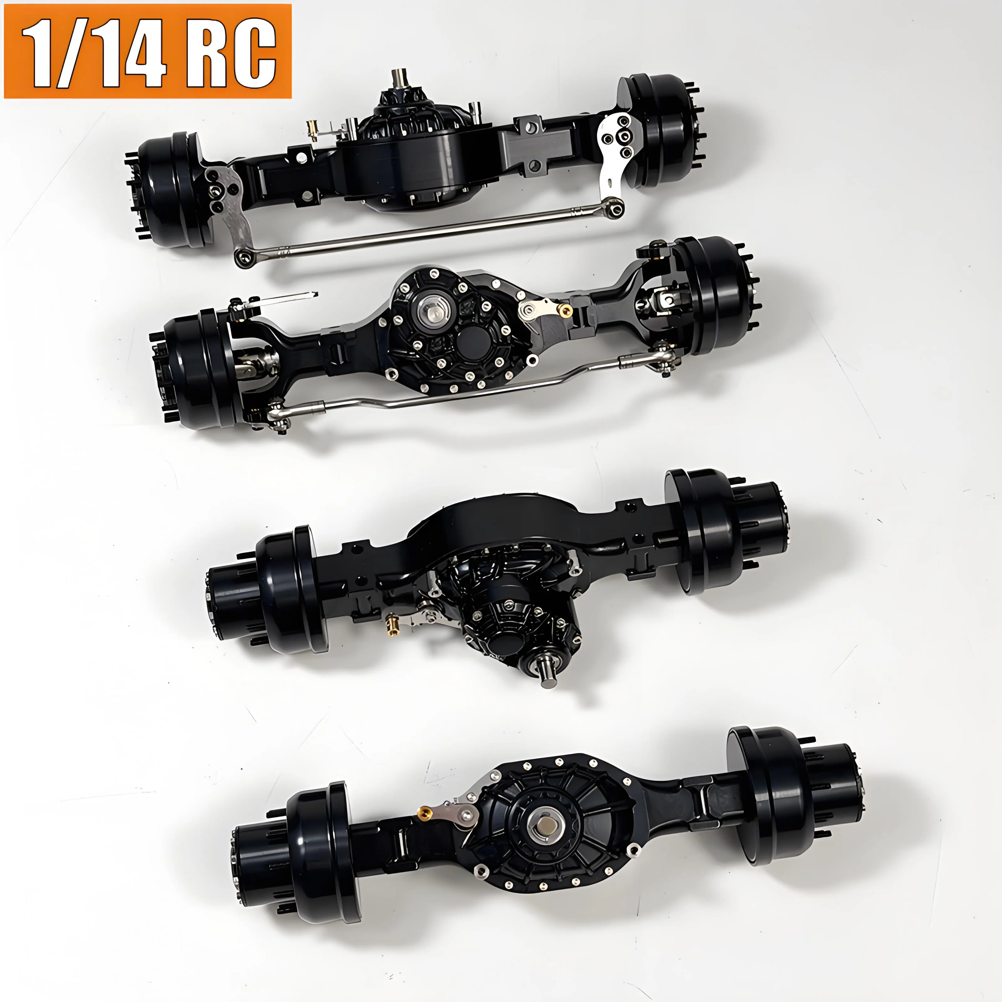 1:14th Scale RC Truck Metal Wheel Reduction Axle Drive Axle for SCANIA Tamiya 770S R620 for VOLVO ACTROS AROCS Model Car